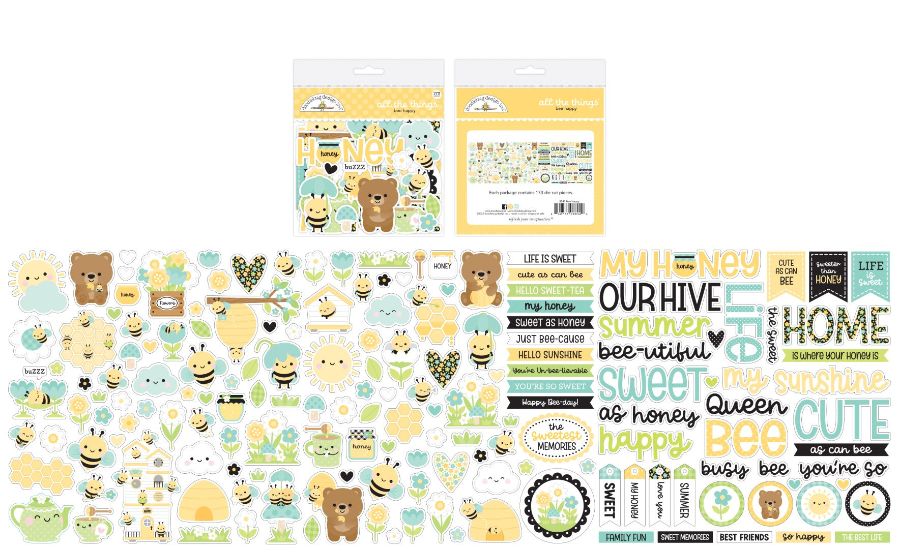 Doodlebug Design - Bee Happy Collection - bee happy all the things